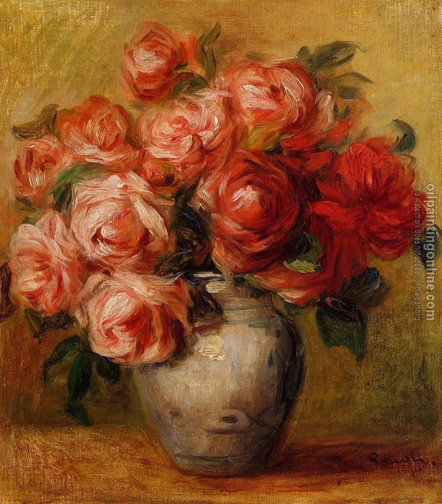 Renoir, Pierre Auguste - Still Life with Roses